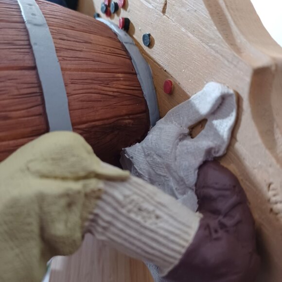 Tom Clark Cairn Studio USA 1995 Sculpture "WHO WILL BE RED?" by Roberta Griffin - Picture 8 of 12